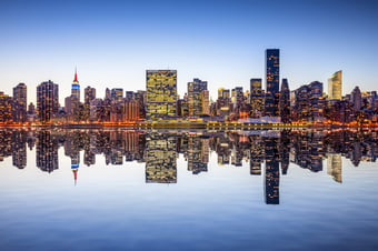 Midtown Manhattan skyline across the East River
