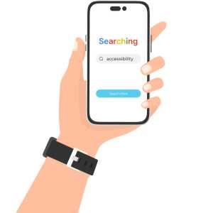 hand-holding-a-phone-with-a-search-bar-graphic-with-the-word-accessibility-in-the-search-bar