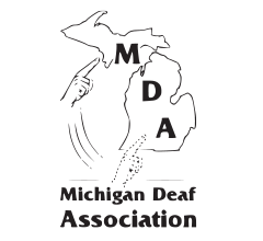 Logo for Michigan Deaf Association